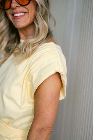 Sari T-shirt Dress Yellow