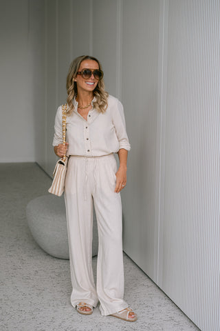 Say Linnen Shirt Cream
