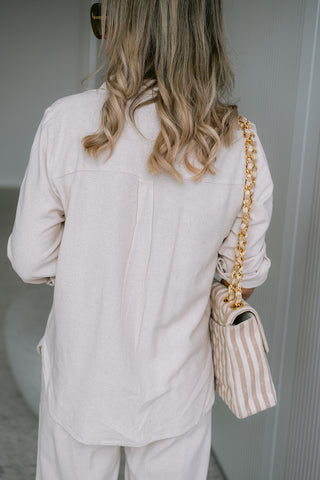 Say Linnen Shirt Cream