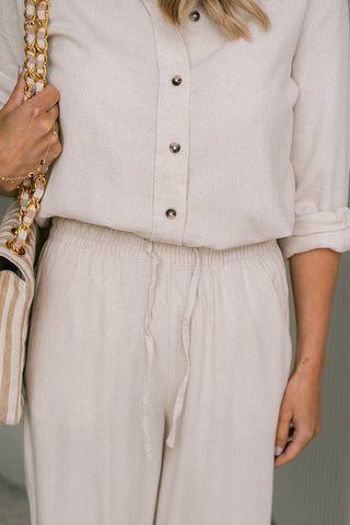 Say Linnen Shirt Cream