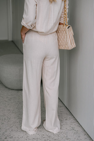 Saye Linnen Trousers Cream