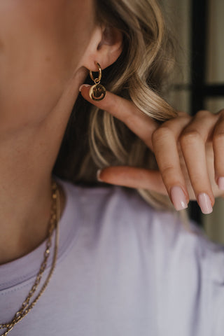 Smiley Earrings Gold