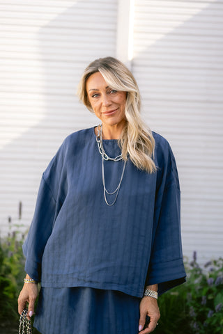 Sorrel Blouse Navy