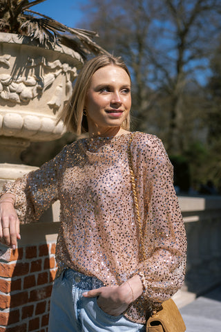 Sparkie Top Beige