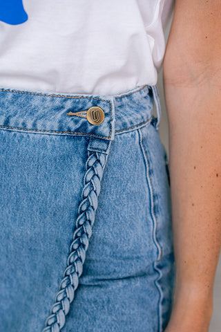 Stellha Jeans Skort Blue