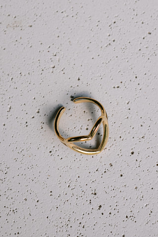 Susannah Heart Ring Gold
