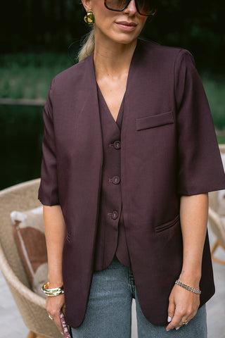 Sydney Blazer Bordeaux