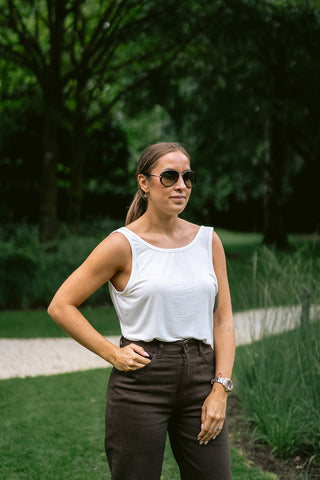 Rhys Tank Top White
