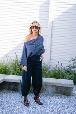 Tawny Top Navy Multi