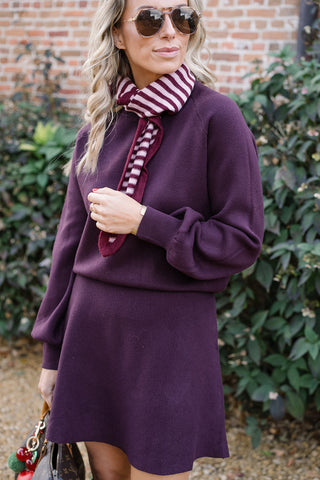 Ted Knit Co-ord Burgundy