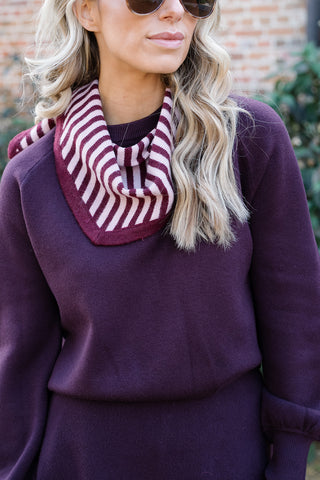 Ted Knit Co-ord Burgundy