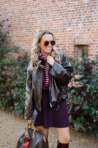 Ted Knit Co-ord Burgundy