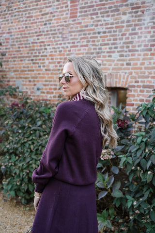 Ted Knit Co-ord Burgundy