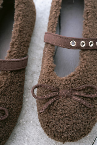Roséline Ballerinas Teddy Brown