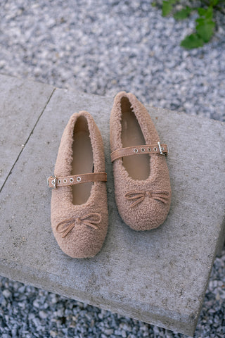 Roséline Ballerinas Teddy Taupe