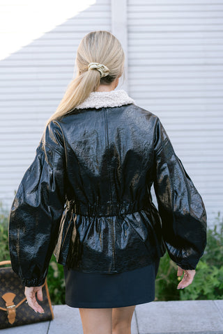The Muse Leather Jacket Black