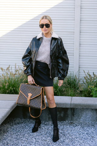 The Muse Leather Jacket Black