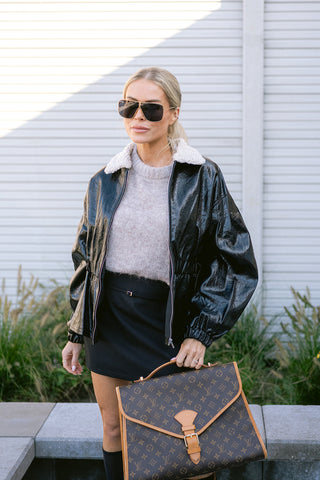 The Muse Leather Jacket Black