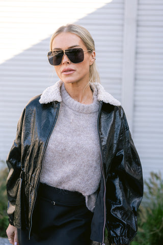 The Muse Leather Jacket Black