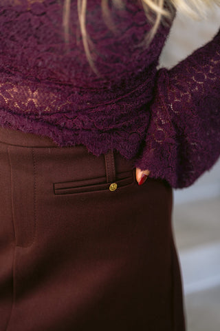 Thérèse Skirt Burgundy