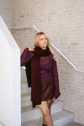 Thérèse Skirt Burgundy