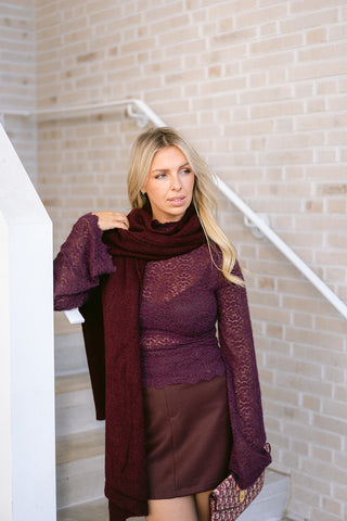 Thérèse Skirt Burgundy