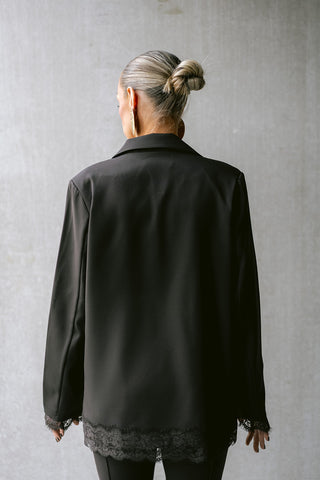 Thias Lace Blazer Brown