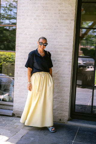 Timio Maxi Skirt Yellow