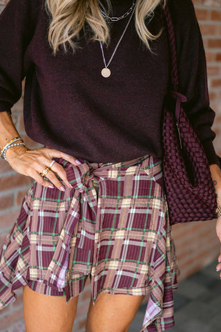 Toby Skort Mulberry