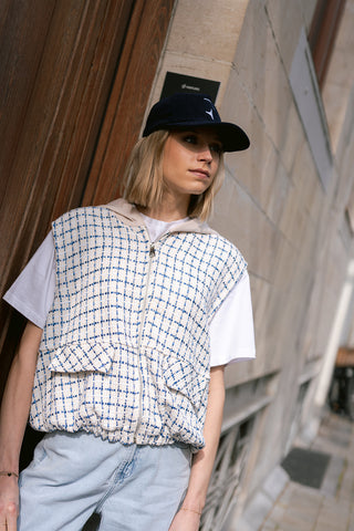 Vendôme Sleeveless Jacket Blue