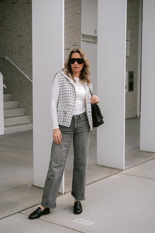 Felina Wide Leg Jeans Grey