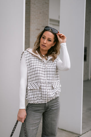 Vendôme Sleeveless Jacket Black