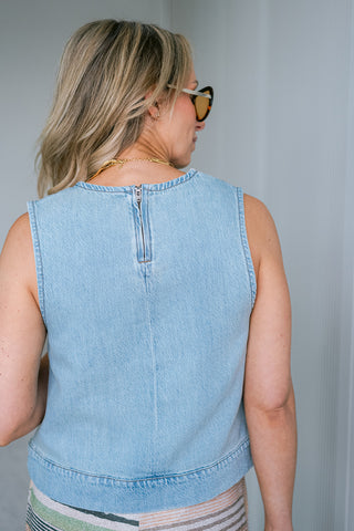 Viapol Top Denim Blue