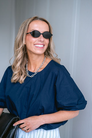 Vibaluni Top Navy