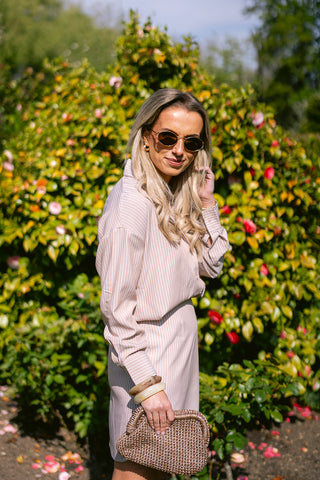 Vic Striped Set Beige