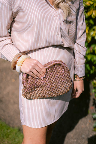 Vic Striped Set Beige