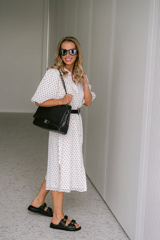 Viea Dress Polkadot Cream
