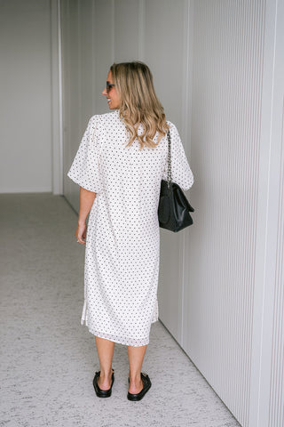 Viea Dress Polkadot Cream