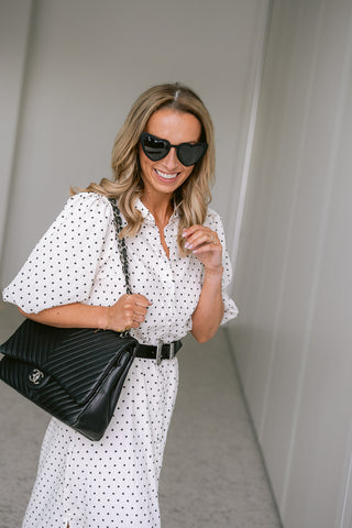 Viea Dress Polkadot Cream