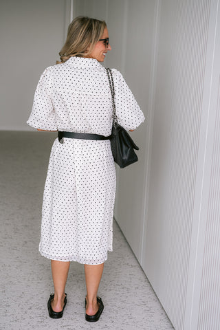 Viea Dress Polkadot Cream