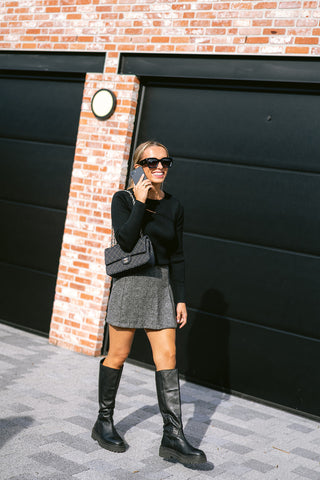 Vikkies Knit Top Black