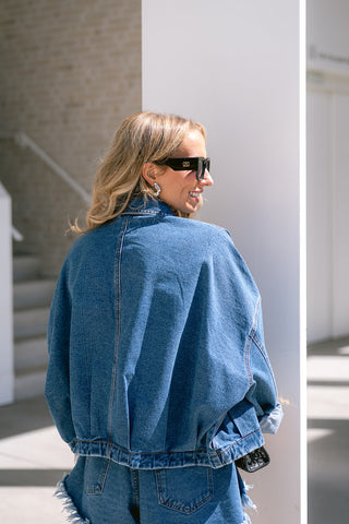 Vipaige Jeansvest Blue Denim