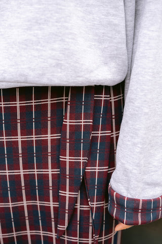 Vireon Checked Fold Up Sweatshirt