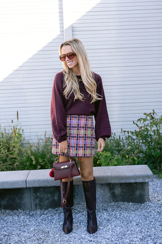 Vispana Knit Burgundy
