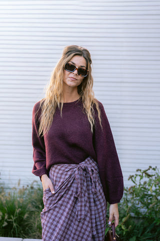 Vispana Knit Burgundy