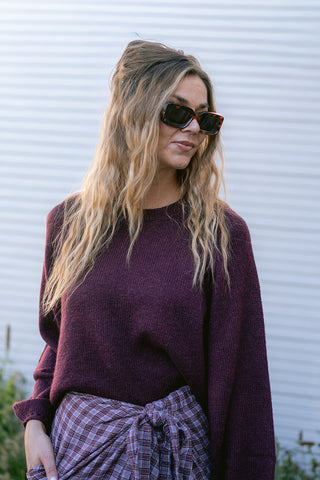 Vispana Knit Burgundy