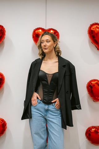 Vittorio Corset Top Black