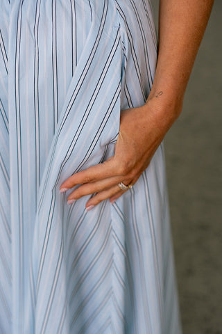 Vivalencia Long Skirt Blue