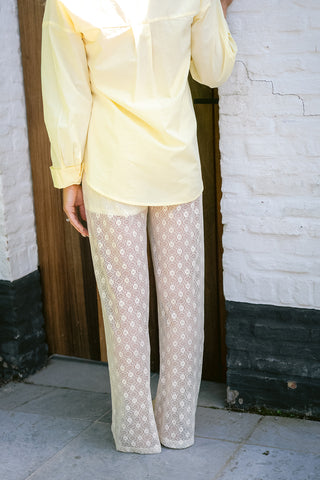 Vivi Lace Trousers Yellow