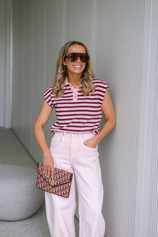 Wardie Barrel Jeans Pink